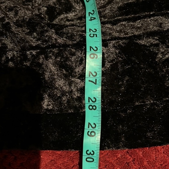 Zara black crushed  Velvet hooded sweatshirt Sz M - Picture 7 of 13